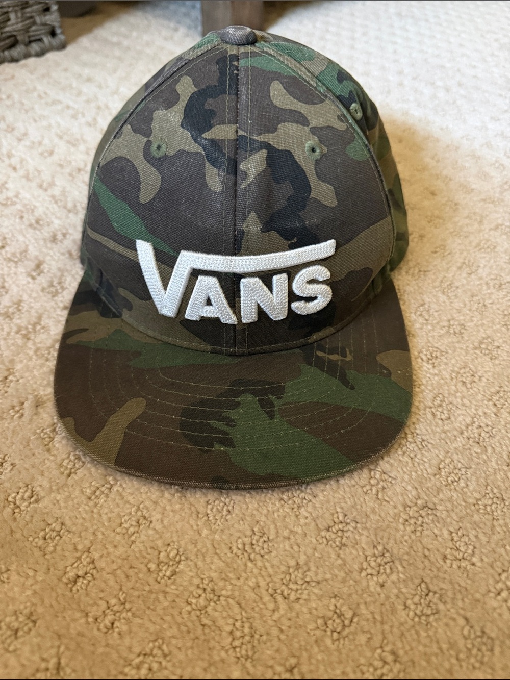 toddler Vans  Camo Logo Snapback Hat - Green & Brown